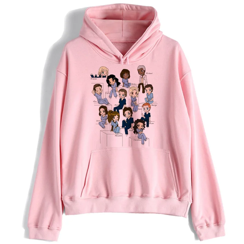 Greys Anatomy Женская толстовка с капюшоном ты мой человек 90s Tumblr толстовка из полиэстера Женский пуловер с капюшоном длинный рукав мультфильм