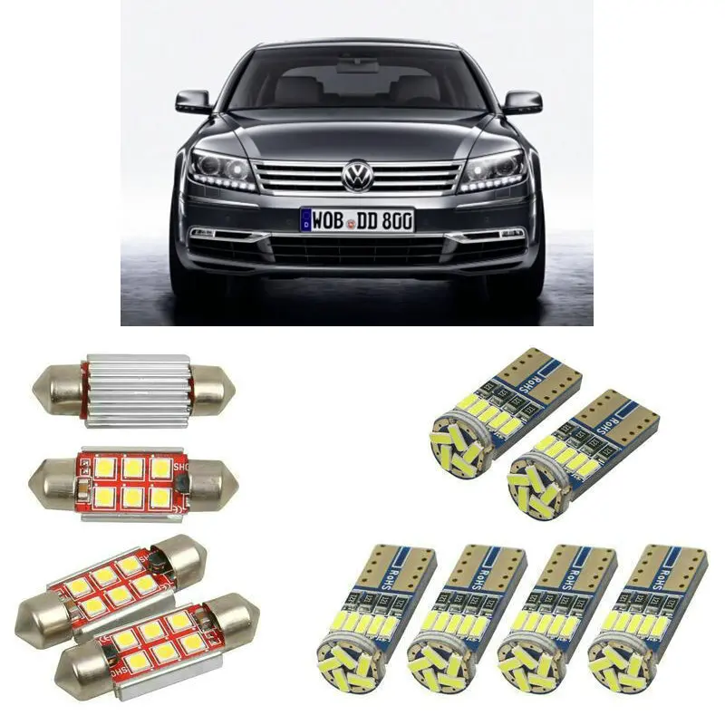 Внутренний светодиодный автомобильный светильник s для Volkswagen phaeton 3d1 3d2 3d3 автомобильные аксессуары номерной знак светильник 14 шт