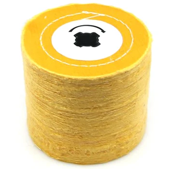 

1 Piece 120x100x19Mm + 4 Groove, Cotton Cloth Polishing Buffing Wheel for Metal Finishing
