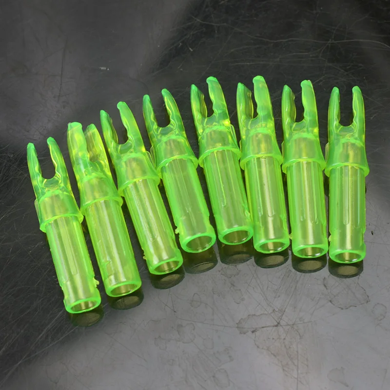 24 шт., Хит, ID 6,2 мм, для стрельбы из лука, стрелы, Nocks, внутренние, для углеродного стекловолокна, идентификатор вала, 6,2 мм, аксессуары для стрельбы из лука - Цвет: Green2