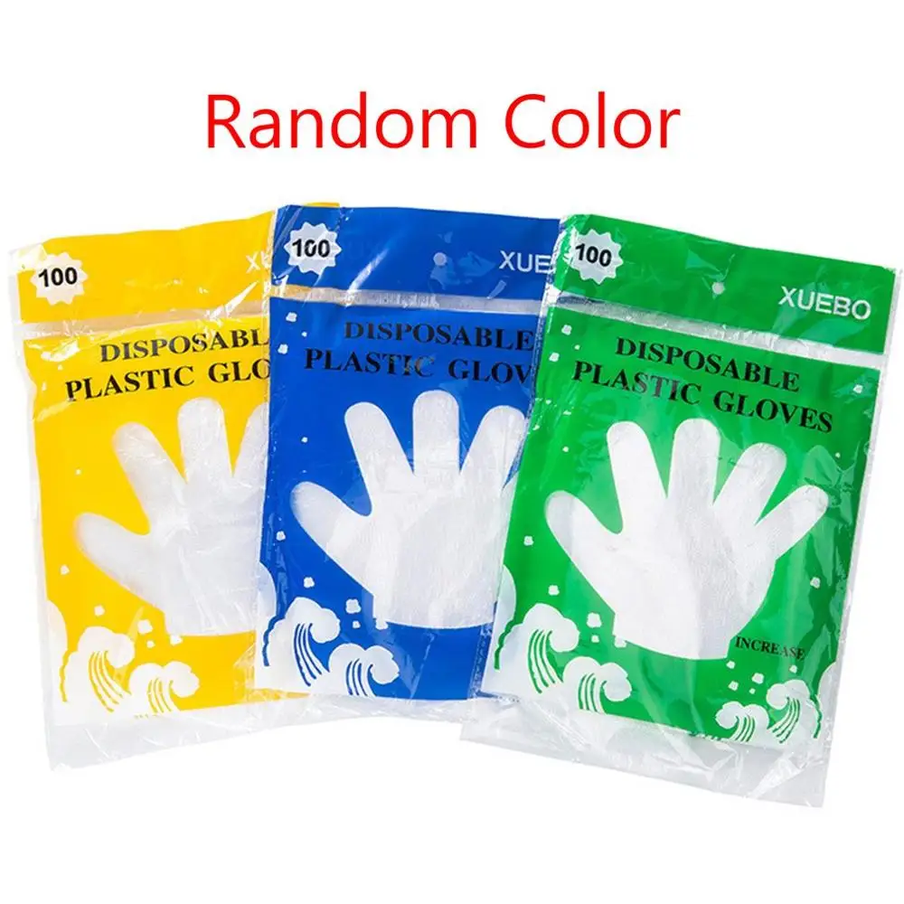 In Stock! Catering food grade household household cleaning and sanitary disposable gloves practical thick beauty gloves