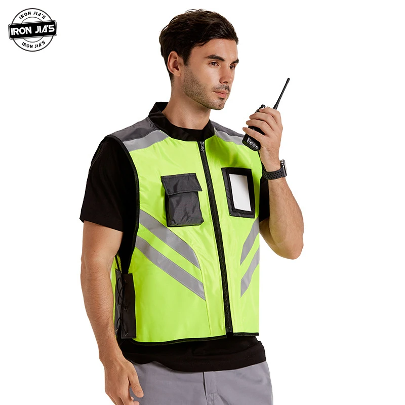 IRON JIA'S Motorcycle Reflective Vest High Visibility Safety Clothing Breathable Body Safe Protective Moto Rider | Автомобили и