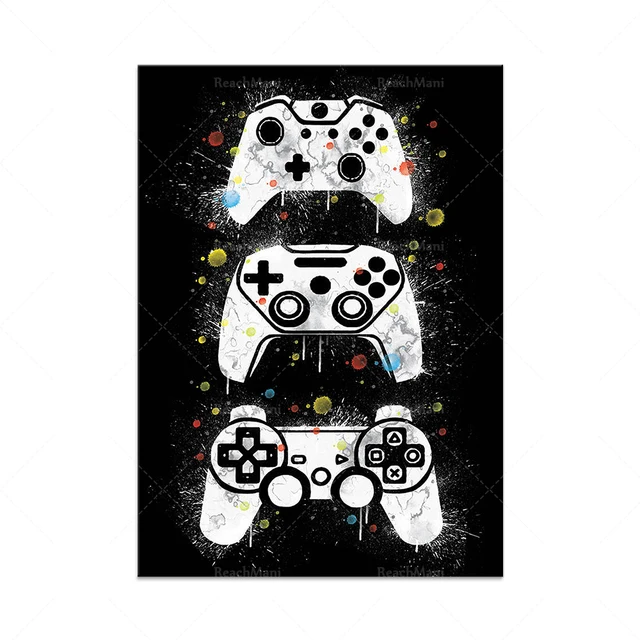 Uitgaan ironie Geboorte geven Pictures Gamers | Gamer Poster | Art Poster Gamer | Canva Gamer | Games Art  - Art Game Poster - Aliexpress