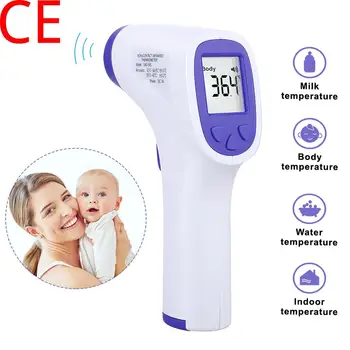 

Non-contact IR Body Infrared Thermometer Forehead Body Temperature Measurement LCD Digital Display For Baby Children And Adults
