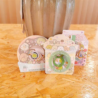 IVYYE 40 шт./компл. Anpanman Sumikko Gurashi аниме альбом для стикеров мультфильм декоративный бумажный стикер Ребенок DIY подарки ручной работы