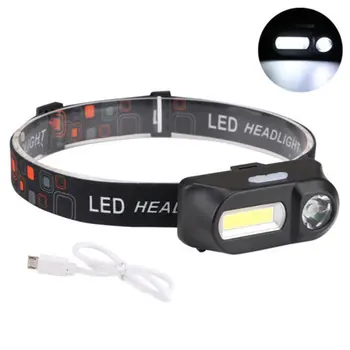 

Multi-Function Usb Interface Charging Head Light Cob Outdoor Emergency Head-Mounted Flashlight Camping Fishing Headlights