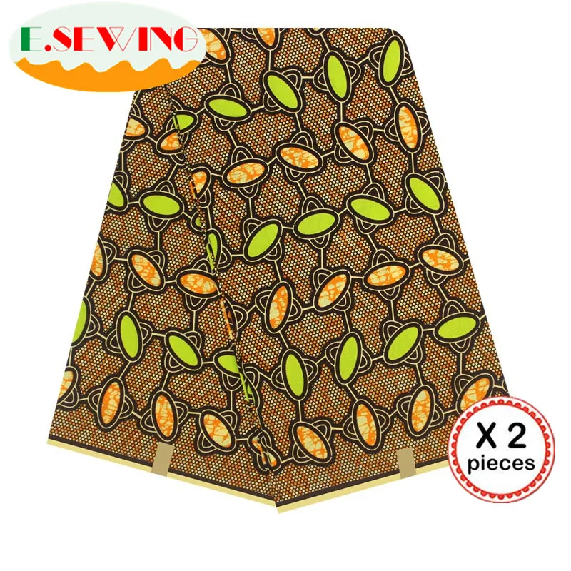 Африканская восковая ткань с принтом Анкара для шитья Анкара африканская ткань 12 ярдов нигерийская хлопковая ткань Гана для платья 81046