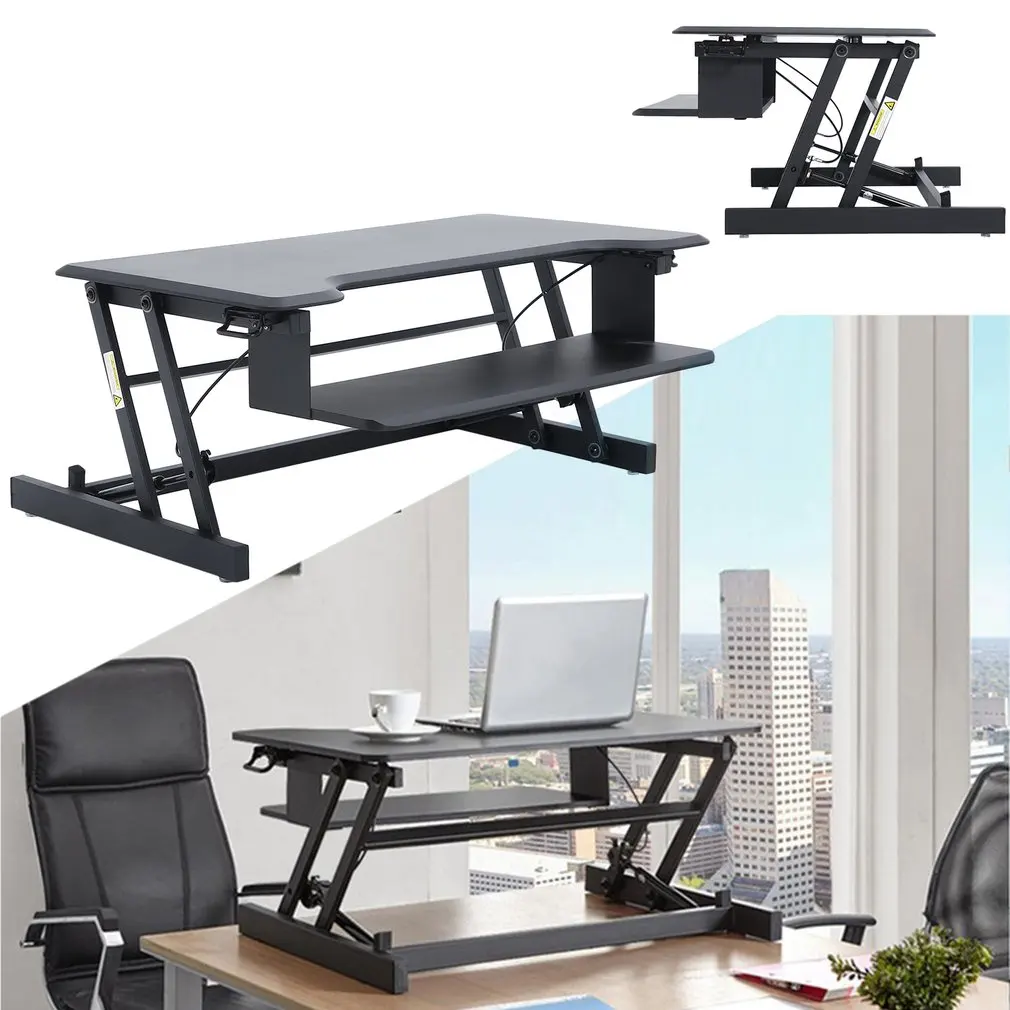 

Monitor Riser Height Adjustable Standing Desk Lifting Notebook Desk Foldable Computer Table Laptop Desk With Keyboard Holder