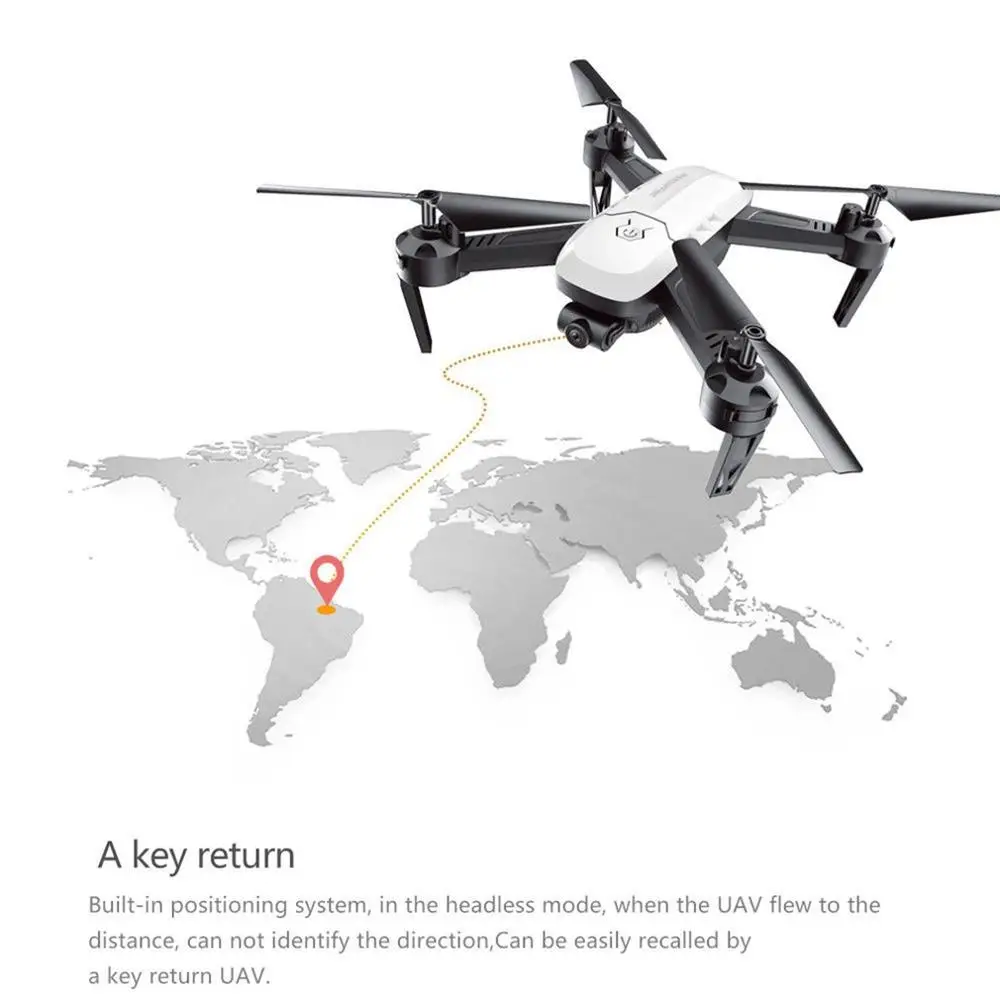 S8HW Drone With Camera HD S8 No Camera Foldable RC Quadcopter Altitude Hold Helicopter WiFi FPV Dron Aircraft - Цвет: black 200W