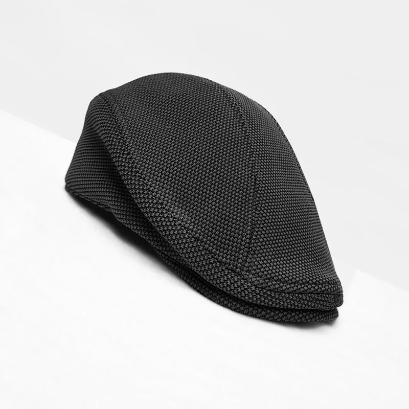 Big head circumference Cotton Beret Caps Outdoor Bone Brim Hats Womens Mens Herringbone Solid Flat Berets Hat BLM78 - Цвет: Черный