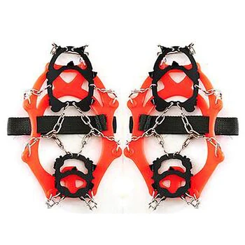 

New Crampons 12 Teeth Outdoor Mountaineering Hiking Antislip Ice Snow Shoe Spikes Shoe Crampons Skidproof
