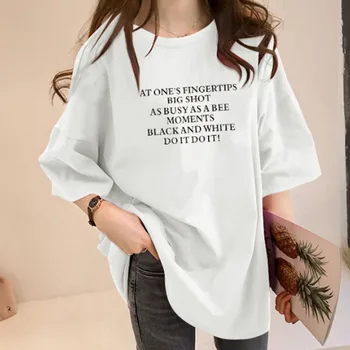 

Casual women letter printed t-shirts tops short sleeve korean janpan 2020 summer loose style street tee tops t-shirts femme