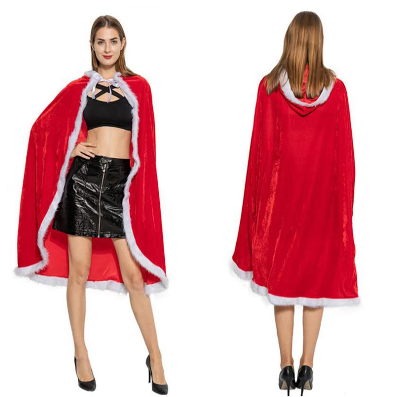 Woman Christmas Clothes Christmas Sexy Red Cloak Christmas Show Costume Christmas Sexy Play Costume Classic Character Play Stage Sexy Costumes Aliexpress