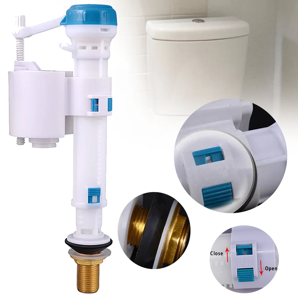 

Water Entry Home Adjustable Accessories Retractable Push Button Shank Tool Flush Toilet Bathroom Filling Inlet Fitting