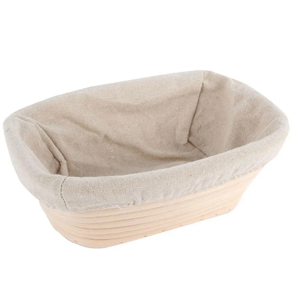 DSstyles 3 размера Овальный тесто Banneton Brotform Dougn ротанга хлеб доказательство корзины инструменты 1 шт - Цвет: Cloth cove 21cm