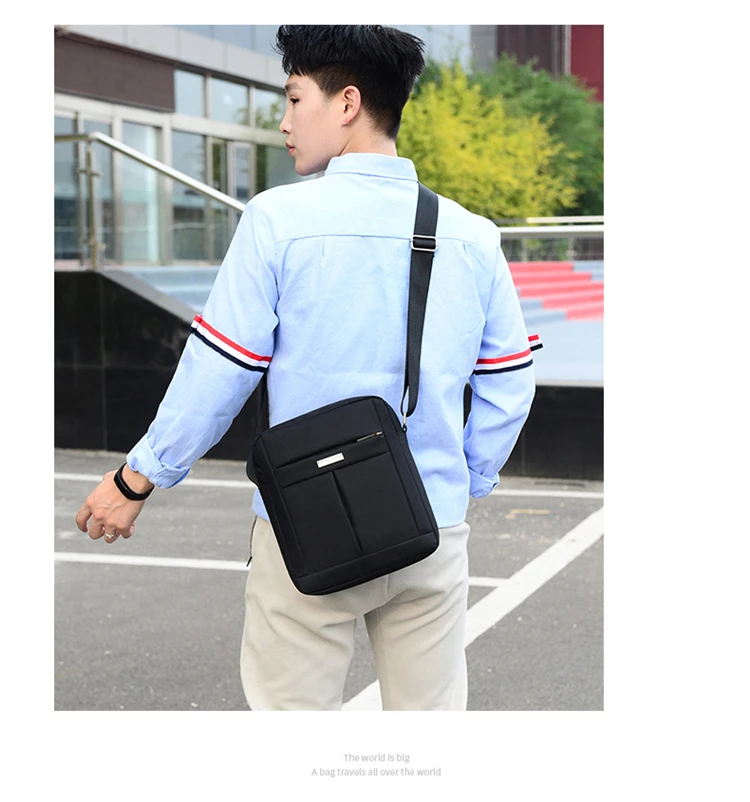 Мужская повседневная сумка через плечо, переносная сумка-мессенджер из ткани Оксфорд, мужская деловая сумка, Высококачественная дорожная сумка через плечо