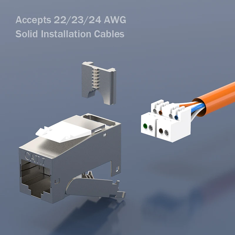 What kind of connectors do I need for Cat7A or Cat7 cables?  CRXCONEC:  Your Source for High-Speed Keystone Jacks & Patch Cords