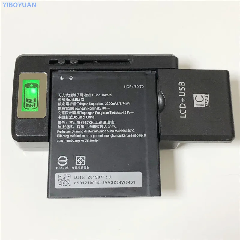 3,8 V 2300mAh BL242 для lenovo Lemon 3 III/Lemon 3 S/K32c30/K32c36 батарея+ YIBOYUAN SS-8 зарядное устройство