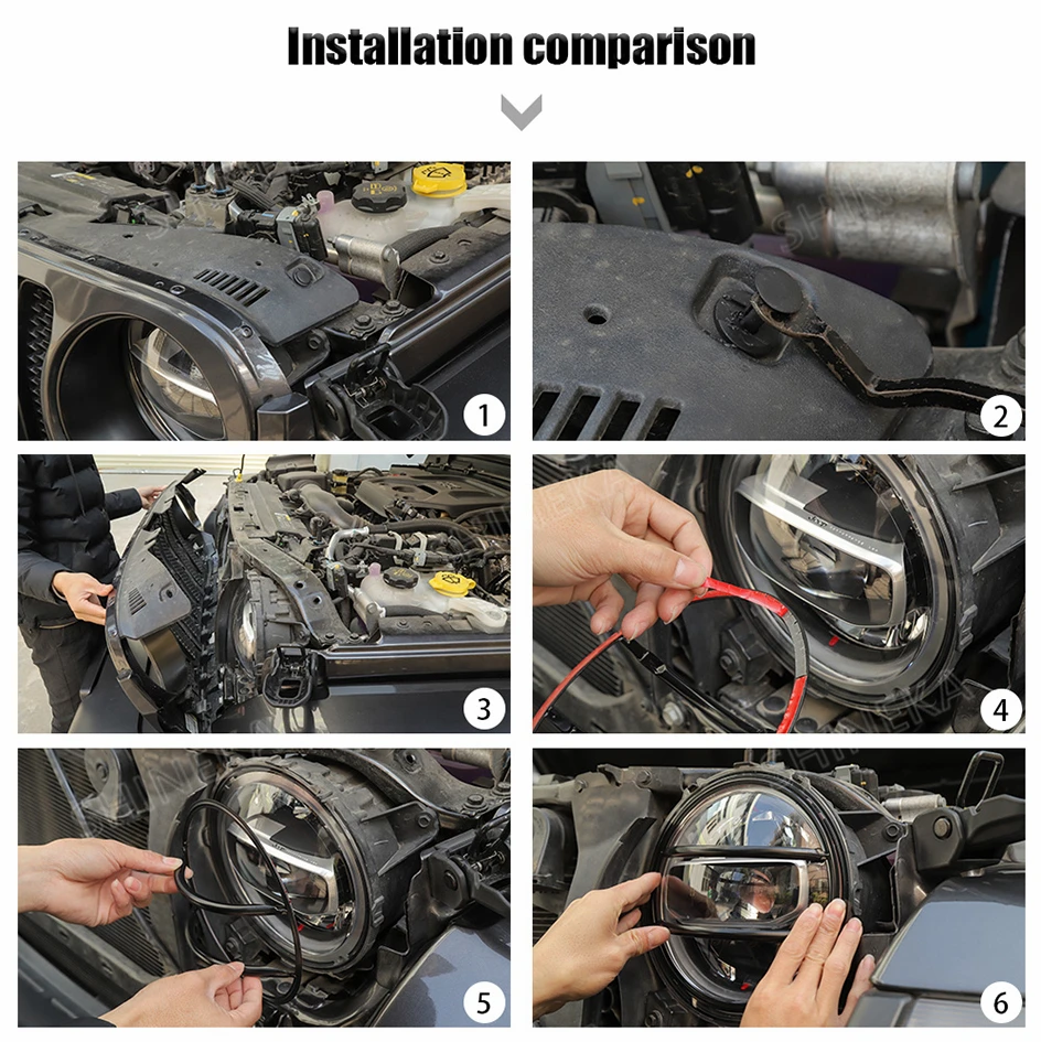 Колпаки для лампы для Jeep Wrangler JL+ украшение передней фары автомобиля защитная крышка аксессуары для Jeep Wrangler JL