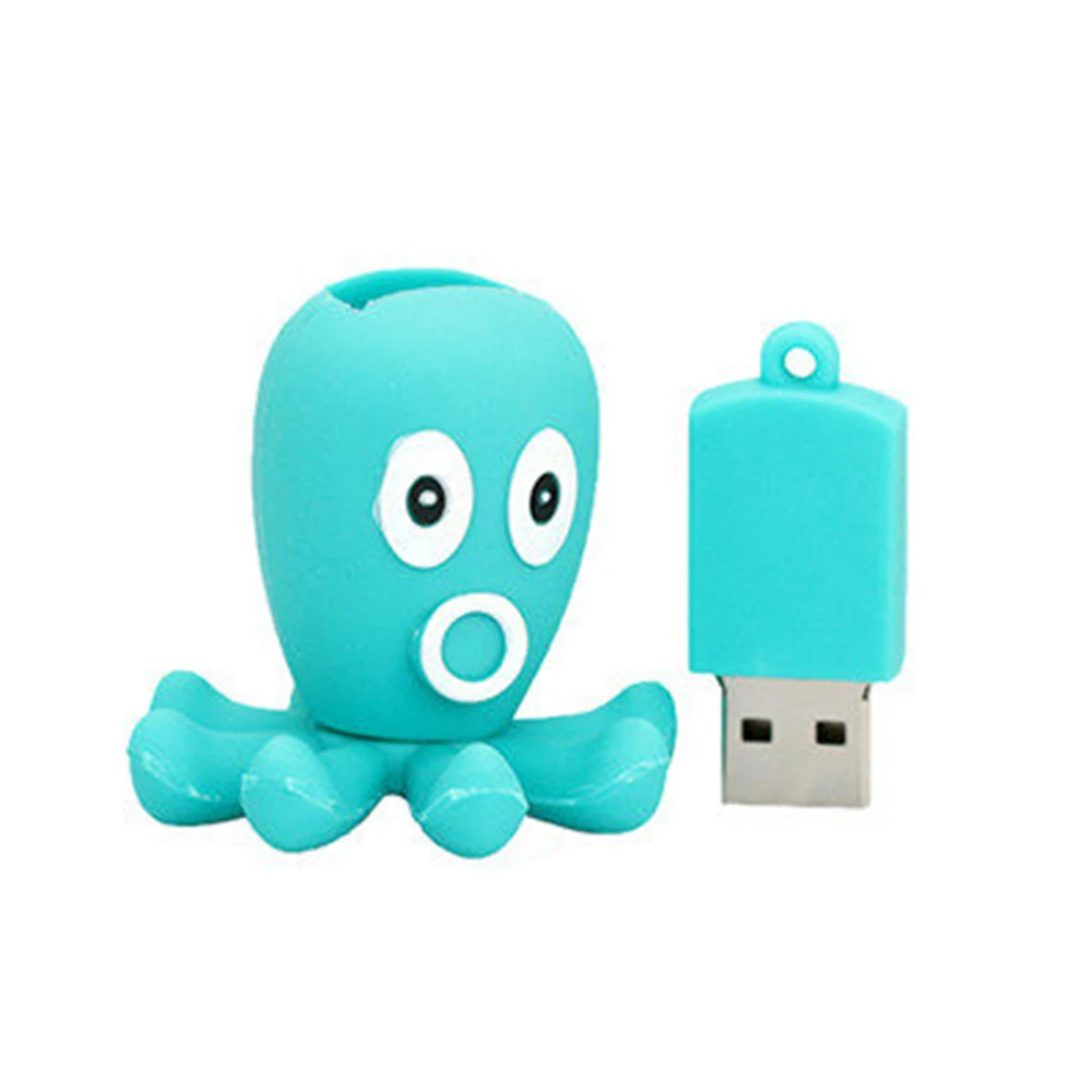Usb флеш-накопитель с рисунком осьминога, 4 ГБ, 8 ГБ, 16 ГБ, 32 ГБ, 64 ГБ, 128 ГБ, 256 ГБ, USB 2,0, флеш-диск, карта памяти, флешка