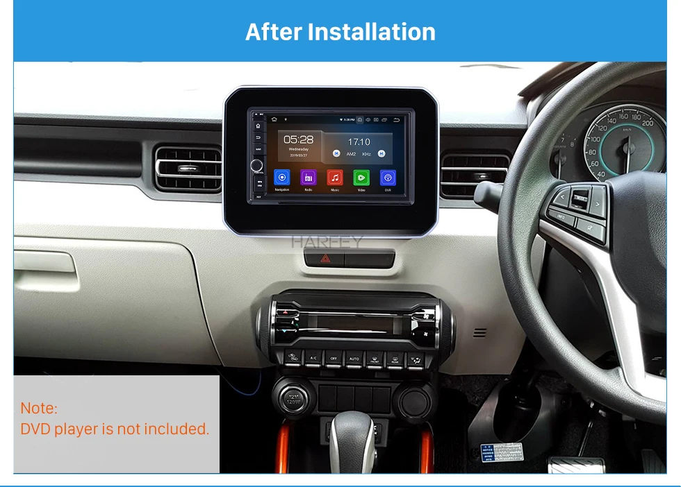 Harfey Автомобильная стерео радио Фасции Аудио Панель комплект для переоборудования OEM 2DIN Накладка рамка крепление для SUZUKI IGNIS без зазора 178*100 мм