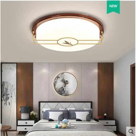 Living room lamp simple modern new bedroom copper lamp new Chinese ceiling lamp