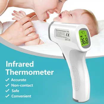 

LCD Non-contact Forehead Thermometer Digital Infrared Body Temporal For Adult and Baby IR Infrared Temperature Measure Tools kid