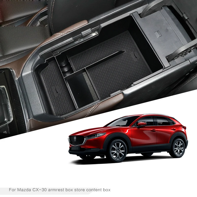 

Car Armrest Storage Box for Mazda CX30 CX-30 2019 2020 Central Control Armrest Box Auto Interior stying Accessories