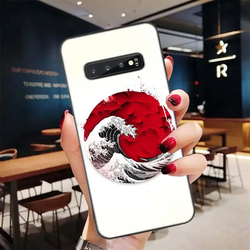 Японский стиль Япония черный чехол для samsung Galaxy A50S A10S A20S A10 A20E A30 A40 A50 A70 M40 M30S A80 чехол для телефона