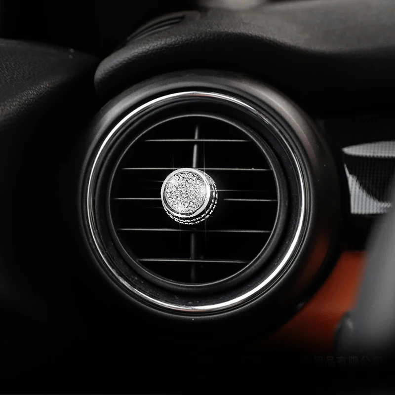 Для Mini Cooper, Countryman, F60 алмаз Кондиционер Vent украшения Стикеры выходного отверстия автомобильного кондиционера, крышка