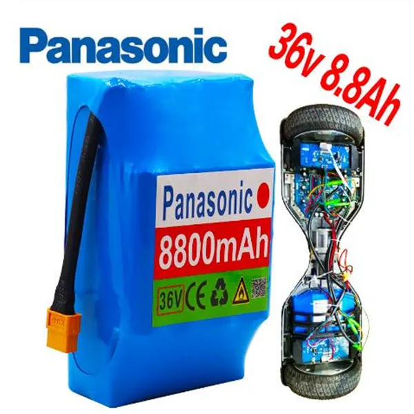 

Panasonic 10s2P 36V Lithium Ion Rechargeable Battery 8800 MAH 8.8ah Single Cycle Voltage Hoverboard Battery