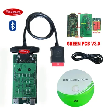 Премиум цена. VCI для delphis vd ds150e cdp vd tcs cdp pro obd2 диагностический инструмент с реле - Цвет: with Bluetooth