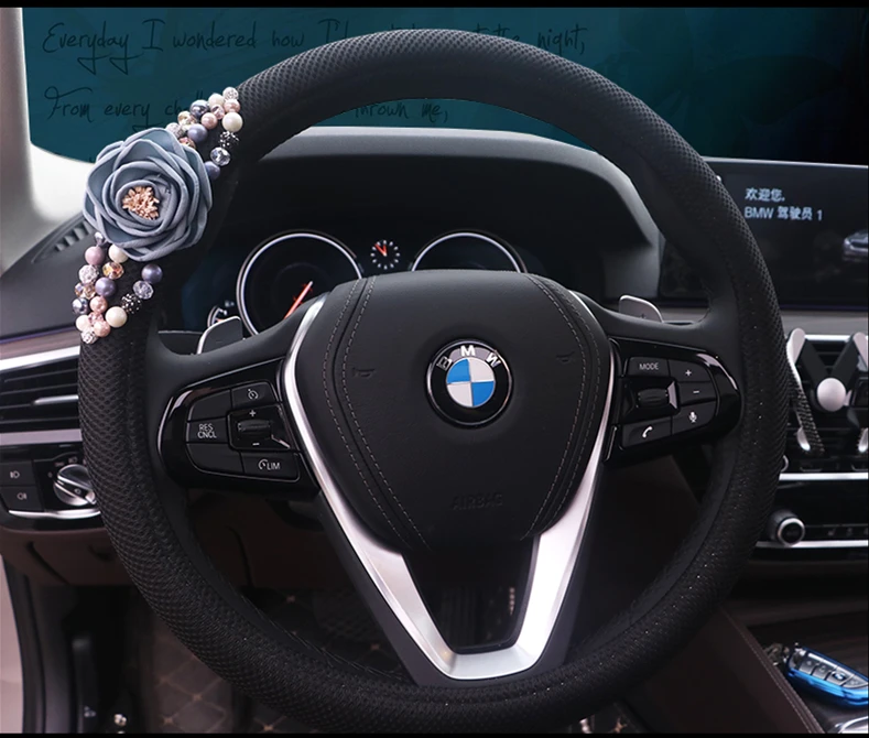 15 дюймовый универсальный для автомобиля чехлы на руль высококачественные дышащие сетчатые автомобильные чехлы на руль