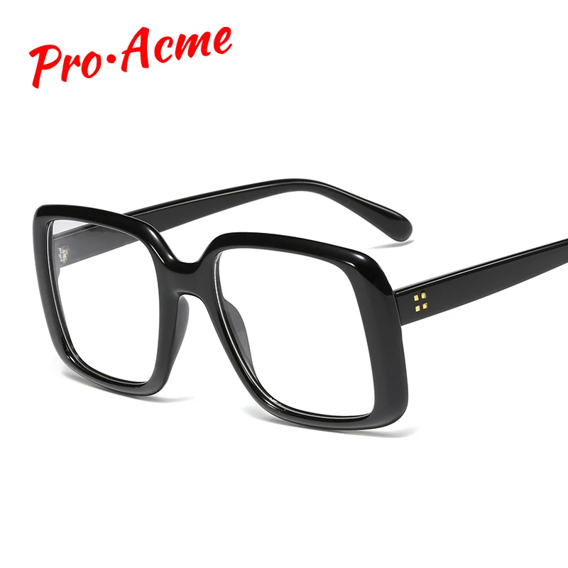 Pro Acme, негабаритная оправа, женские очки, оправа, Ретро стиль, Квадратные прозрачные очки, без диоптрий, очки, высокое качество, PC1293
