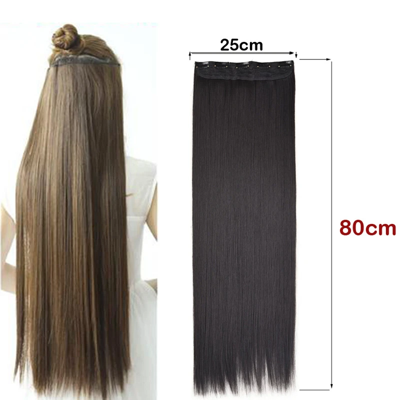 Beoordeling Klap Azijn Jeedou Langer Meer 80Cm 32Inch Synthetisch Haar Clip In Een Stuk  Haarverlenging Verlengen Natuurlijke Zwarte Kleur Onzichtbare  haarstukje|Synthetische Clip-in één stuk| - AliExpress