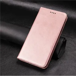 Leather Flip Book Case - Universal Fit for Honor 10 (MZ Pink)