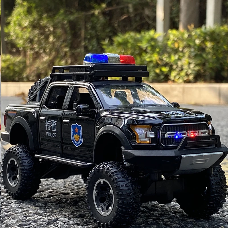 Модель автомобиля Ford Raptor F150 SVT из сплава литая металлическая для ремонта