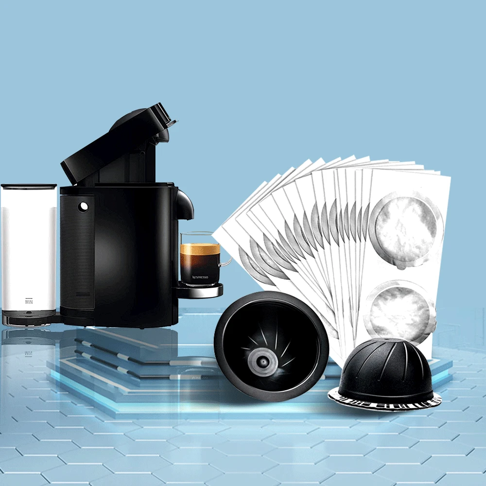 Nespresso Vertuo Plus алюминиевая фольга уплотнительные наклейки 62 мм для многоразового