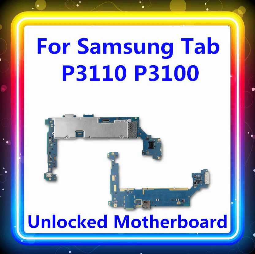 Заменена оригинальная плата разблокирована для Samsung Galaxy Tab P3110 P3100 материнская плата протестирована с полным чипом материнская плата, логическая плата
