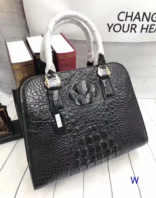 Bolso de piel de cocodrilo auténtica para mujer, Cartera de piel de  cocodrilo auténtica, bolso blanco, cinturón largo, bolso de un solo hombro|  | - AliExpress