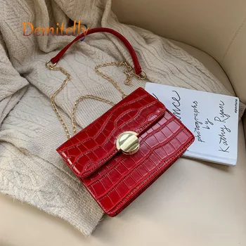 

Women'si Handbag High-quality Metal Suction Buckle Decoration Shoulder Messenger Bag Luxury Design Female Chain Tote Bag Wallet