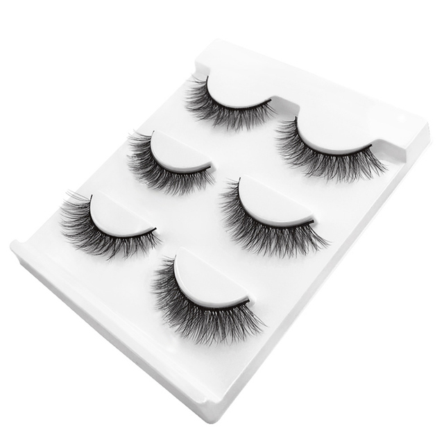 3 pairs natural false eyelashes fake lashes long makeup 3d mink lashes extension eyelash mink eyelashes cilios 3D-X07