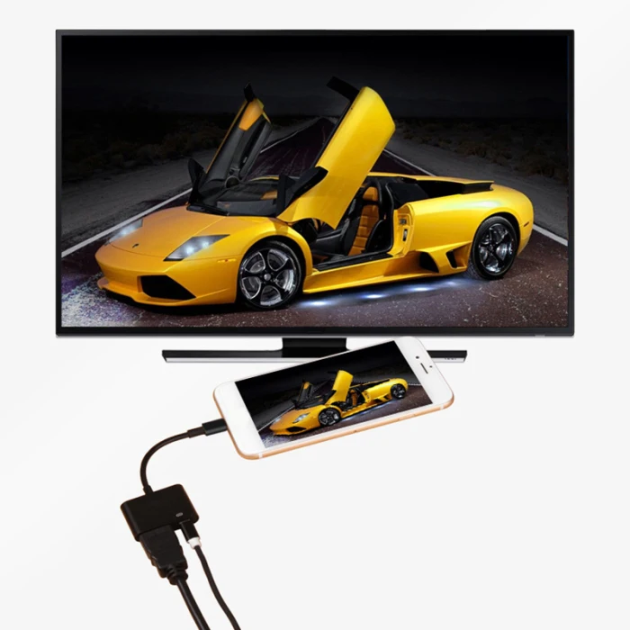 Совместимый с Apple HDMI адаптер металлический корпус 1080P цифровой AV конвертер PUO88