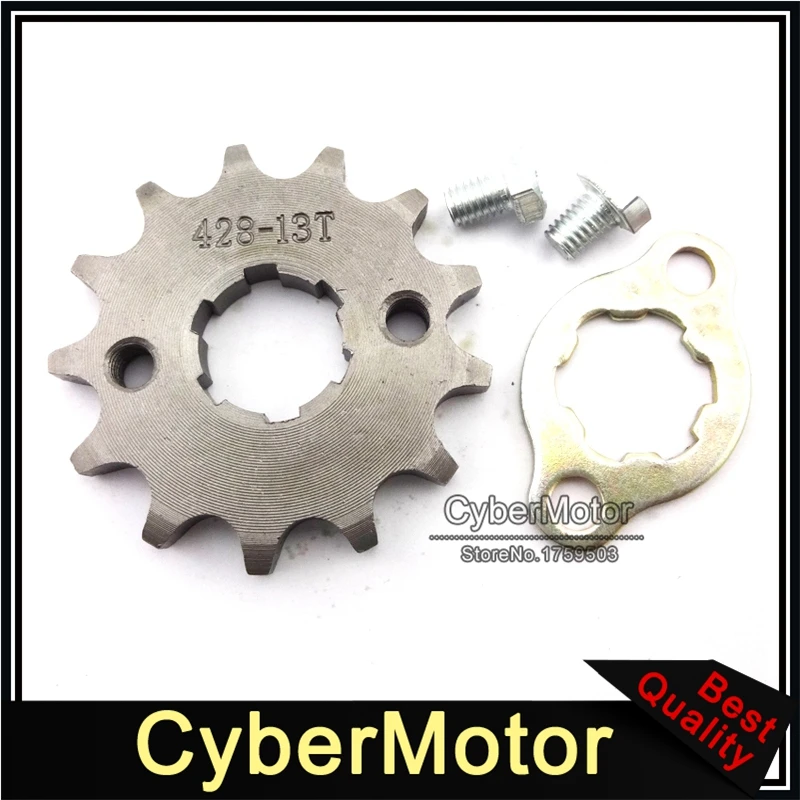 428 13 зуб 20 мм передняя Звездочка двигателя для 50cc-160cc Dirt Pit Bike ATV Quad Мотоцикл SSR thumpstar CRF50 TTR KLX110