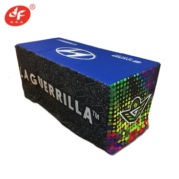 

8ft Outdoor Promotion Marketing Fitted Table Cloth With Customize Logo For Christmas Wedding Party Decoration