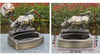 

Multi-functional personality modeling ashtray with inflatable lighter creative craft gift office decoration men's smoking gift