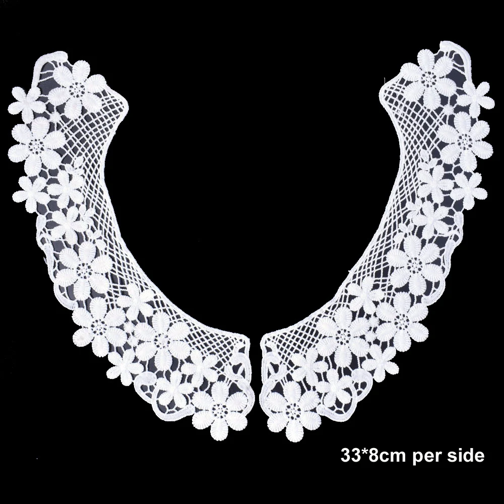 Lace Fabric Lace Garment Accessories Lace Sewing Supplies Lace Sewing Accessories Lace Accessories Clothing Accessories Lace Fabric Neckline Detachable Fake Collar DIY Breathable Scarf Around Neck Flower Sweet Hollow Comfortable Patch