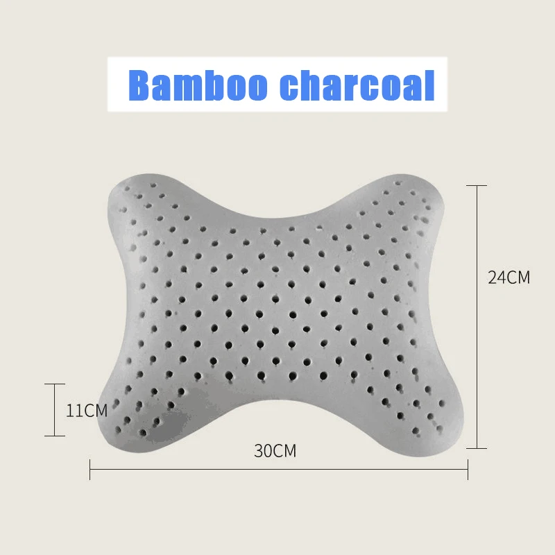 Car Pillow Latex Neck Support Headrest Car Seat Cushion Shoulder Pain Relief Tool MU8669
