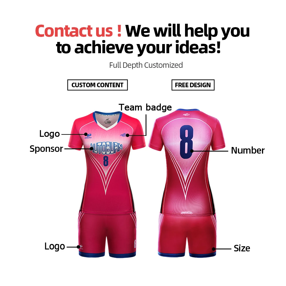 Volleyball Suit Match Team Uniform Name And Number Jersey Professional Volleyball Uniform Ventilation Training Suit