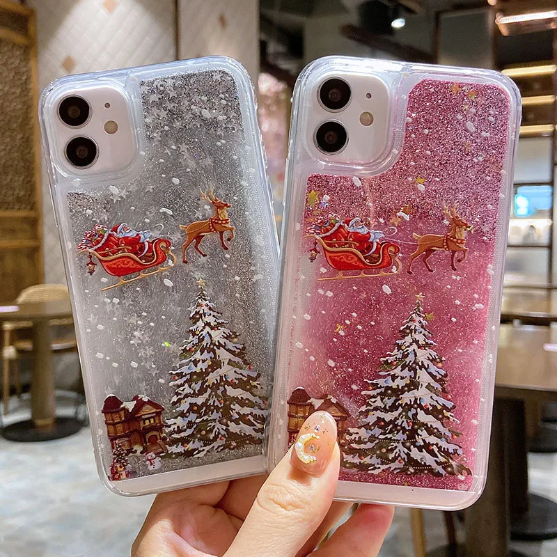 Чехол для iPhone 11 Pro XS Max X XR 8 7 6 S Plus SE 2020 с блестками | Мобильные телефоны и аксессуары